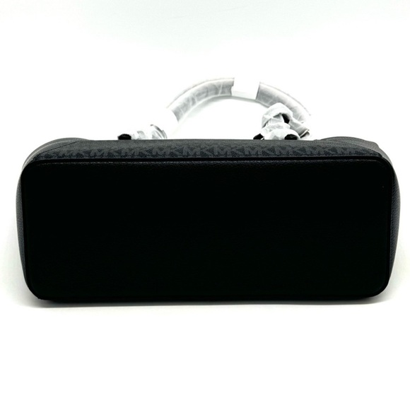 Michael Kors Large Charlotte TZ Tote Bag Black Signature - Picture 6 of 10